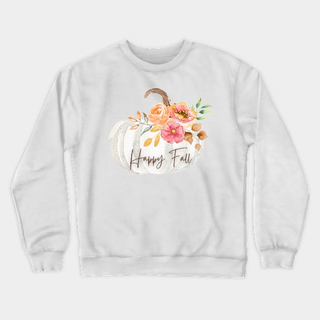 Happy Fall Crewneck Sweatshirt by Nicole James